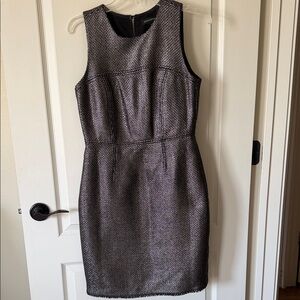 Banana Republic Textured Gray Mini Dress